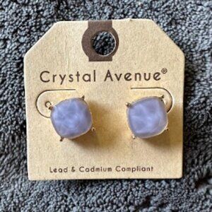 Purple Large Stud Earrings